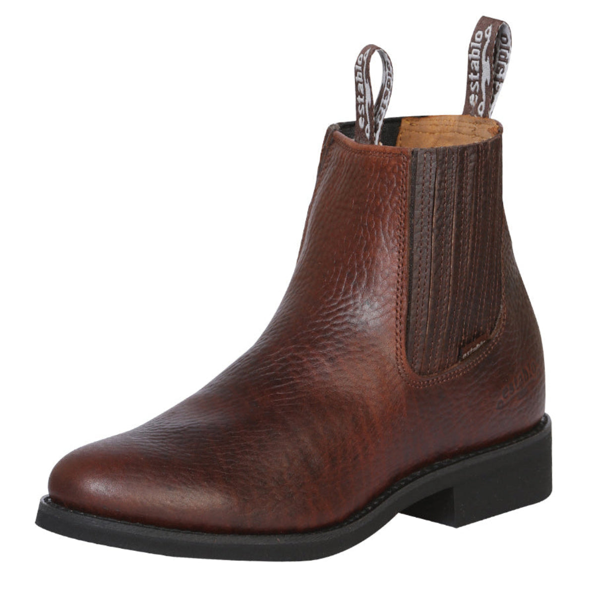 Establo Genuine Leather Ankle Work Boots - Soft Toe (Honey)