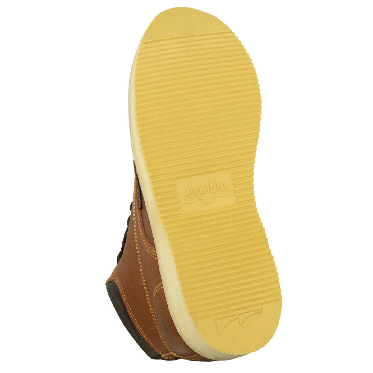 Establo Genuine Leather Mil Rayas Moc Toe Work Shoes - Soft Toe