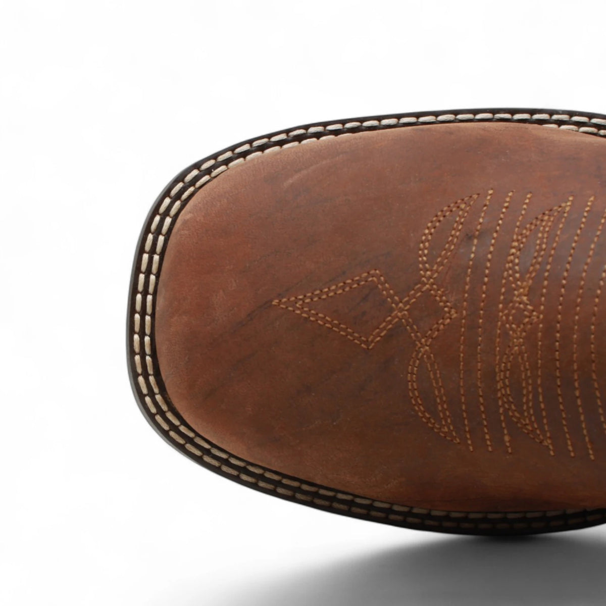 Acero Men´s Genuine Leather Square Toe USA Flag Work Boot - Shedron - Toe View