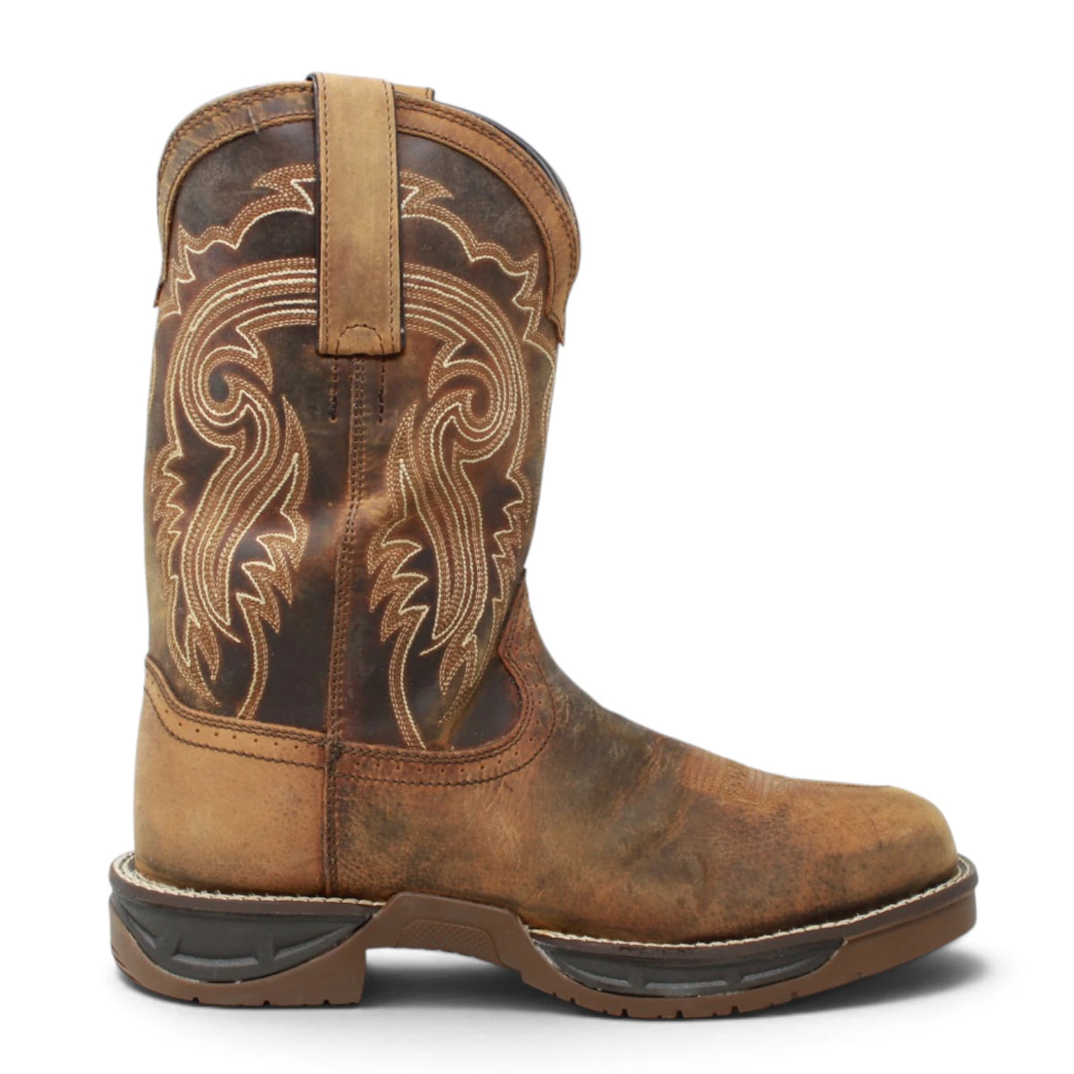 Acero Men´s Genuine Leather Square Toe Work Boot - Tan - Right Side View