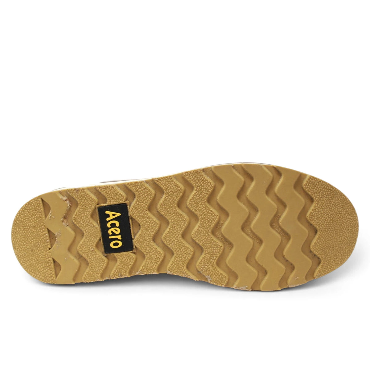 Acero Men´s Genuine Leather Moc Toe with Rhino Sole Work Boot - Horse Tan - Sole View