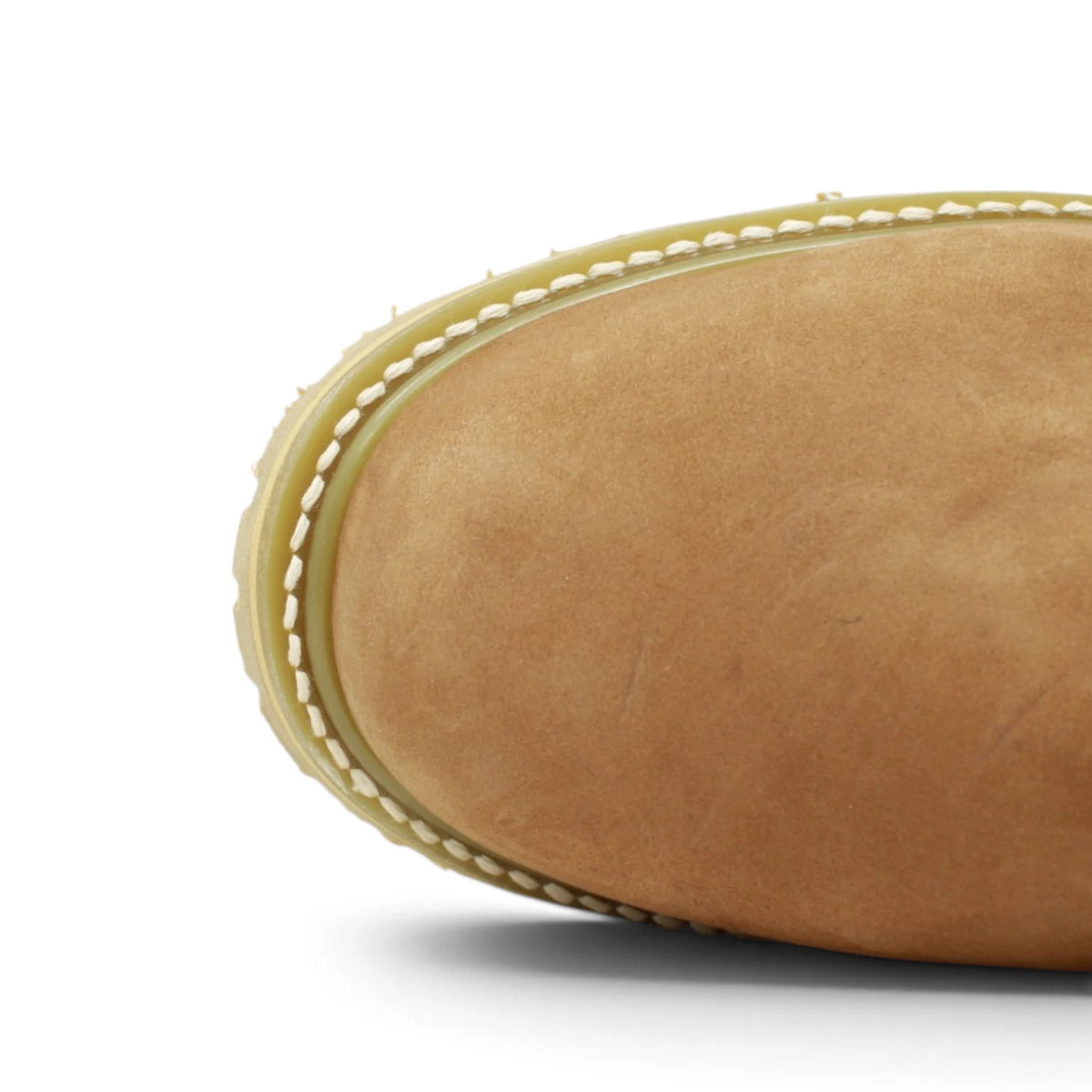 Acero Men´s Genuine Leather Round Roper Toe with Bicolor Sole Work Boot - Sand - Toe View