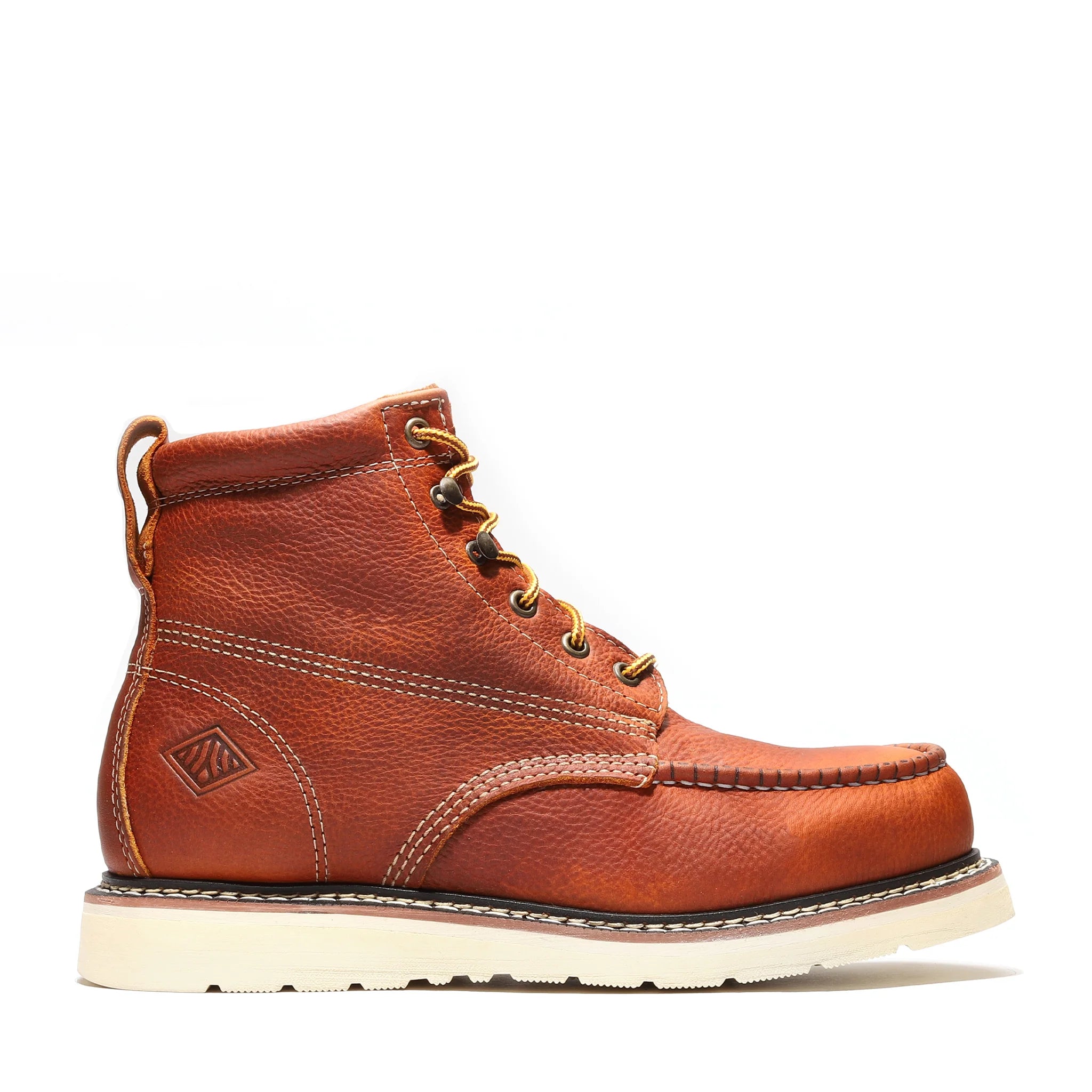 Bonanza Men´s Frontier Classic 6" Moc Toe Work Boots - Golden Brown - Right Side View