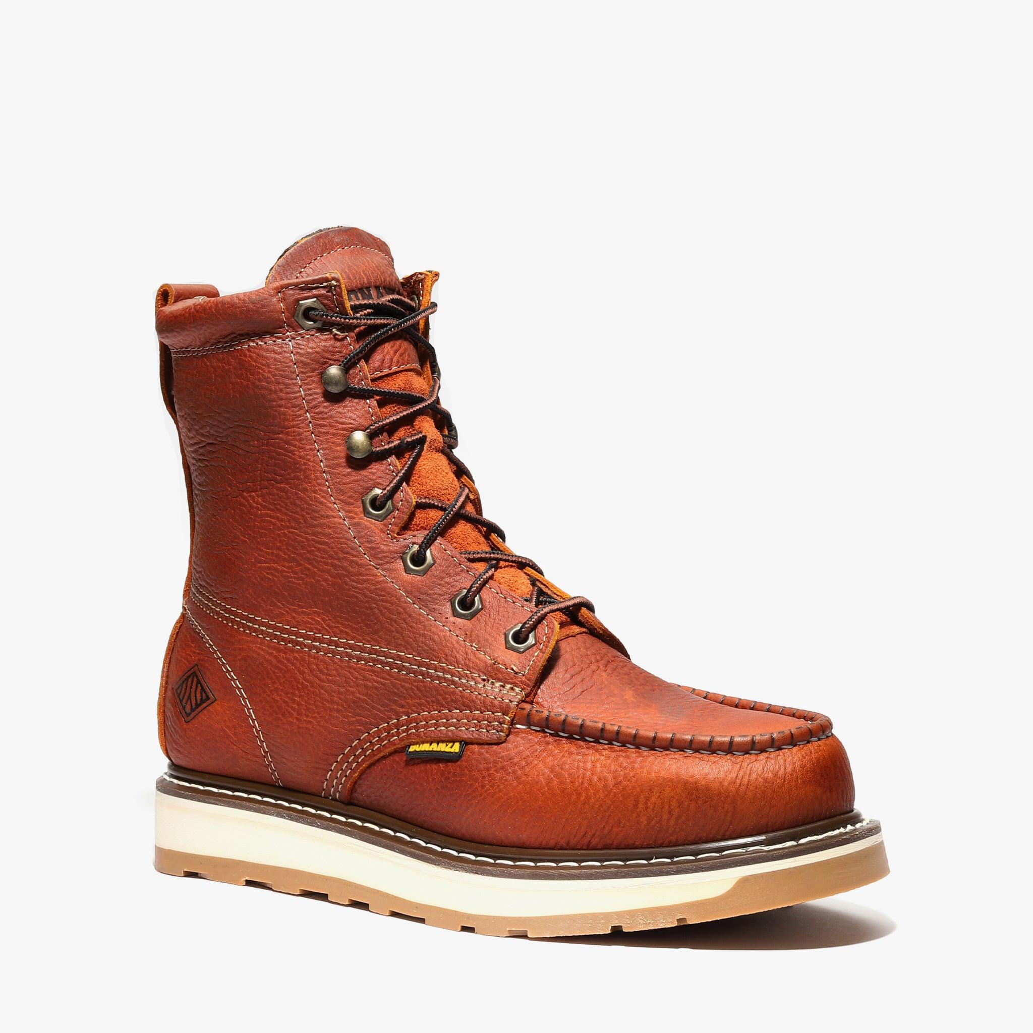 Botas de trabajo Bonanza Frontier Dual de 8" con puntera de acero - Marrón claro