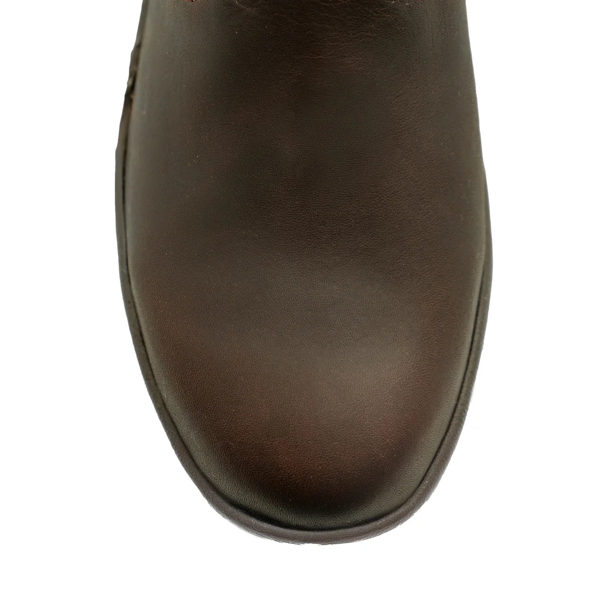 Cebu Men´s BT Flex Lightweight Steel Round Toe Ankle Work Boots - Brown - Toe View