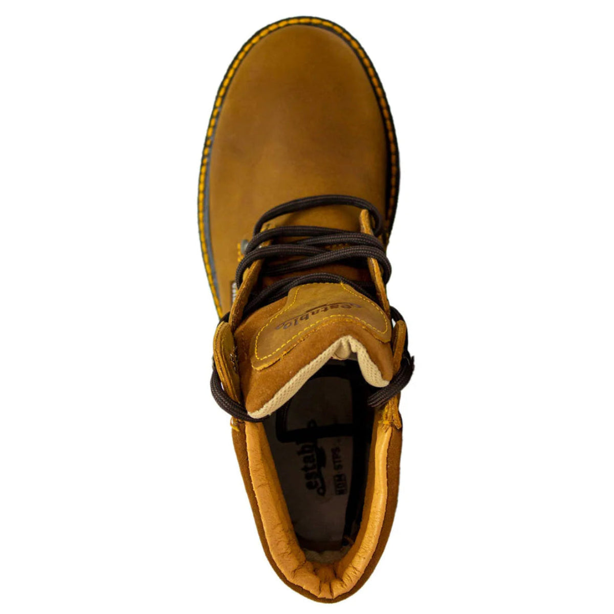 Establo Genuine Leather Track Sole Moc Toe Work Shoes - Soft Toe
