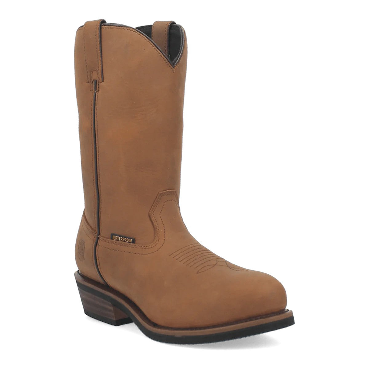 Dan Post Albuquerque Waterproof Steel Toe Leather Work Boots - Midbrown