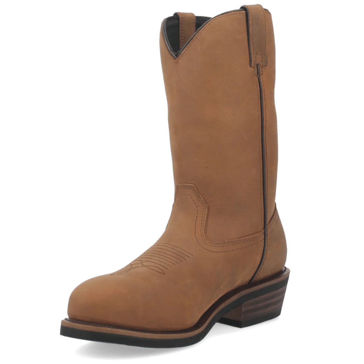 Dan Post Albuquerque Waterproof Steel Toe Leather Work Boots - Midbrown