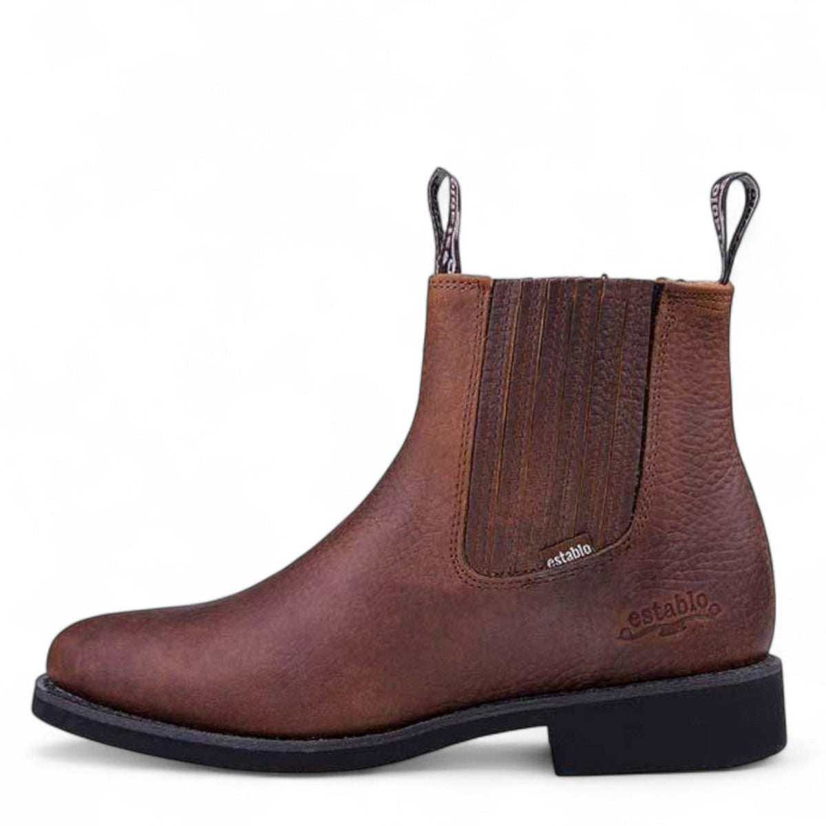 Establo Genuine Leather Ankle Work Boots - Soft Toe (Honey)