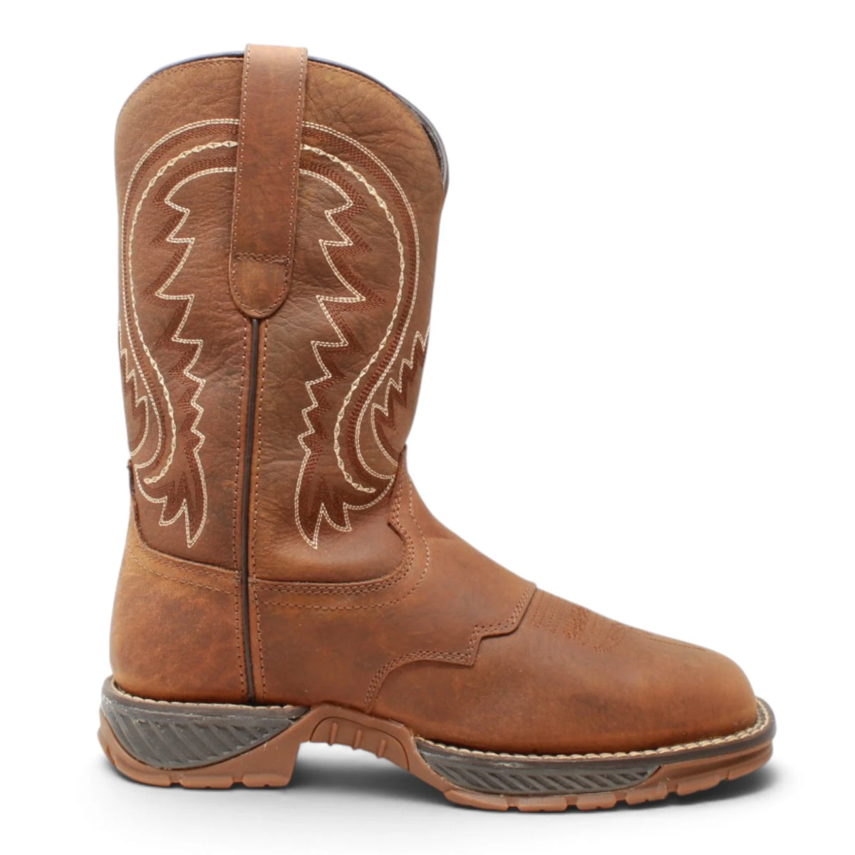 American West Men´s Genuine Leather Work Boot - Walnut - Right Side View