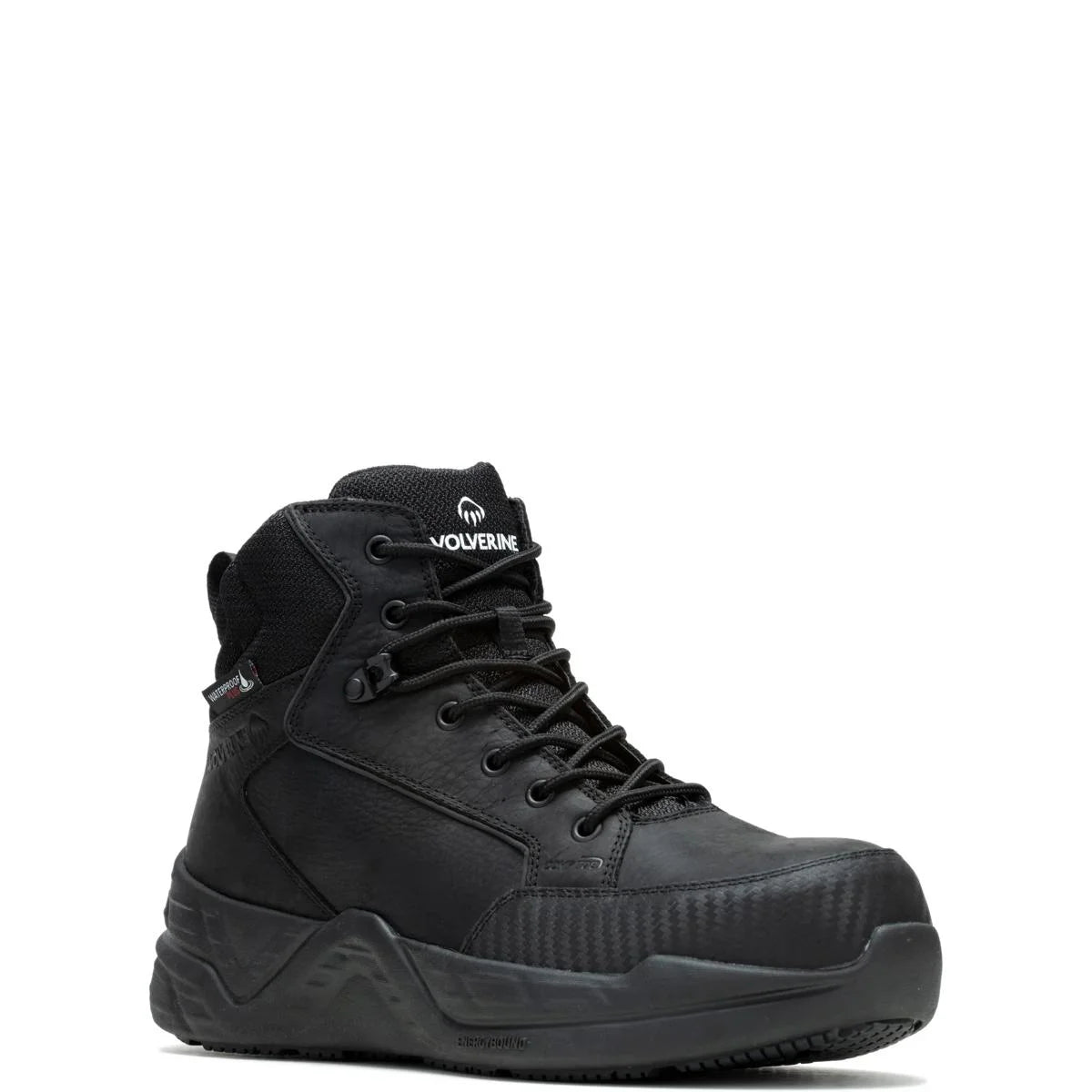 Men's 6″ ProShift LX EnergyBound CarbonMax work boots in black by Wolverine side view