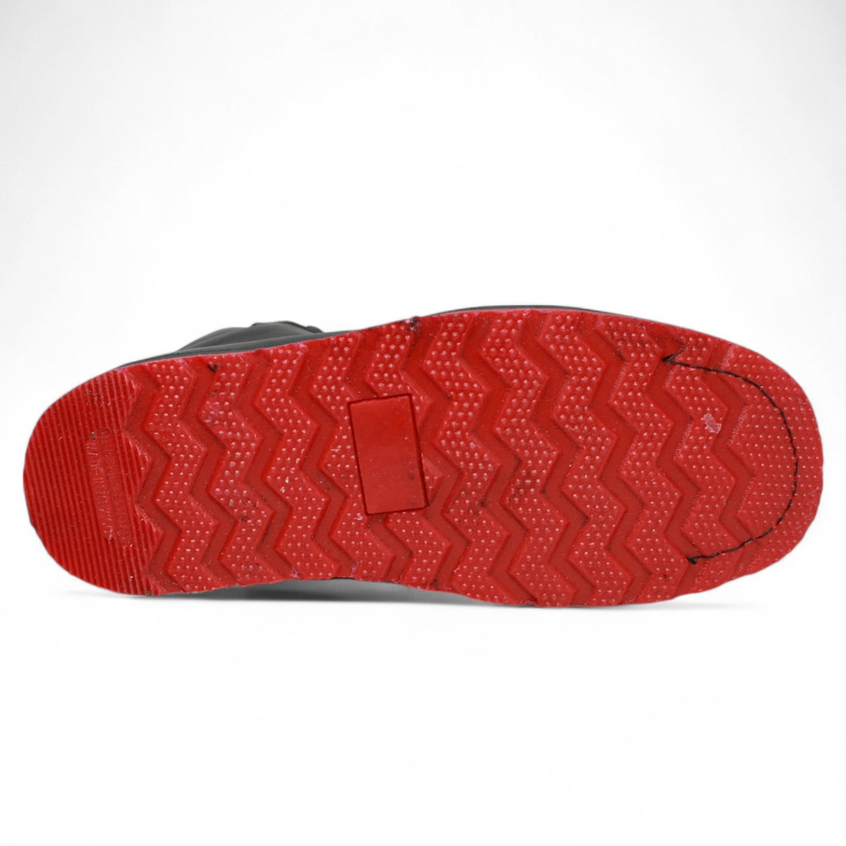 Men's petatillo square toe work shoes with double density sole in black by La Carreta sole view