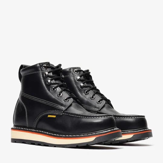 Bonanza Men´s Frontier Dual 6" Moc Toe Work Boots - Black