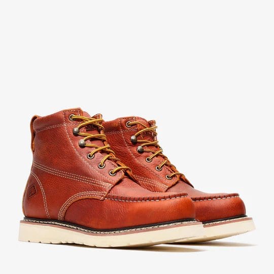Bonanza Men´s Frontier Classic 6" Moc Toe Work Boots - Golden Brown