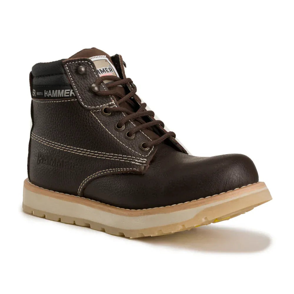 Joe Boots Boots Hammer Murphy Work Boots Doble Density Sole Leather Wine Color - Hammer Boots