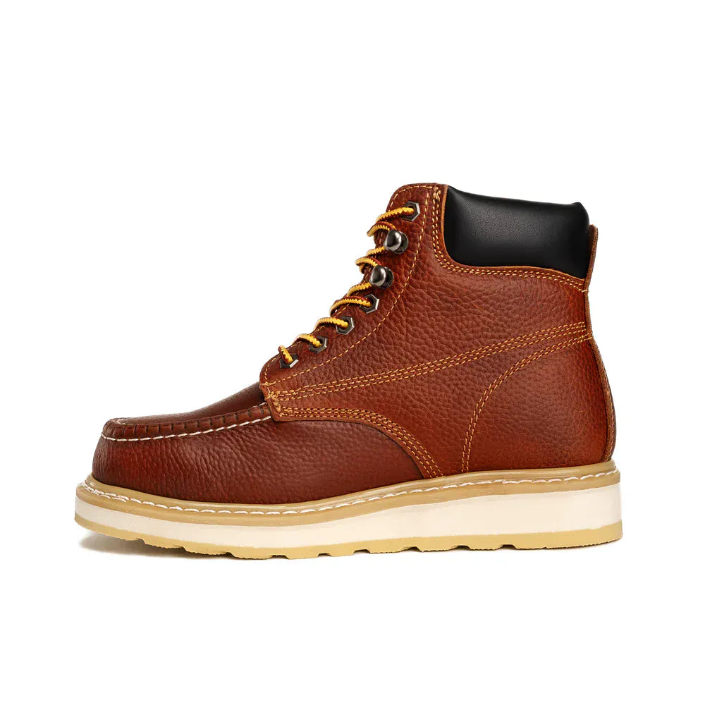 Hammer Men's Hunter Soft Moc Toe Work Boot - Tan - Left Side View