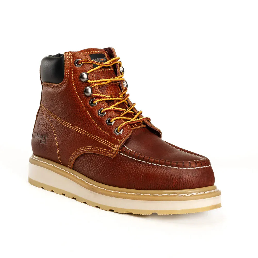 Hammer Men's Hunter Soft Moc Toe Work Boot - Tan - Side View
