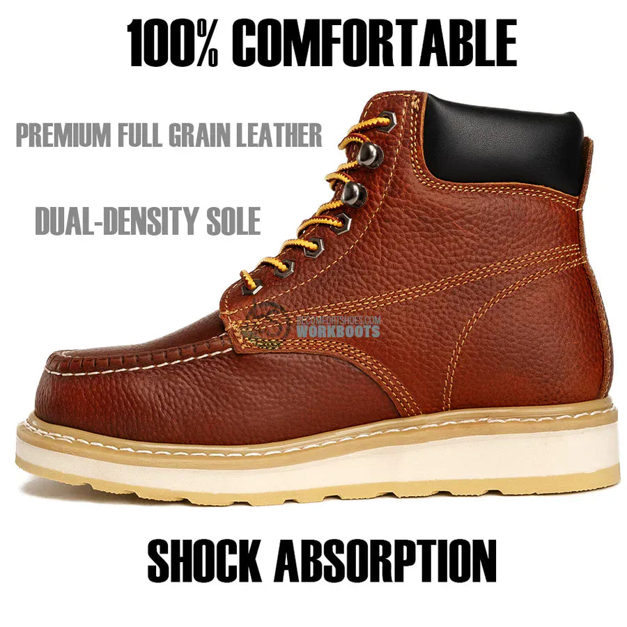 Hammer Men's Hunter Soft Moc Toe Work Boot - Tan - Left Side View