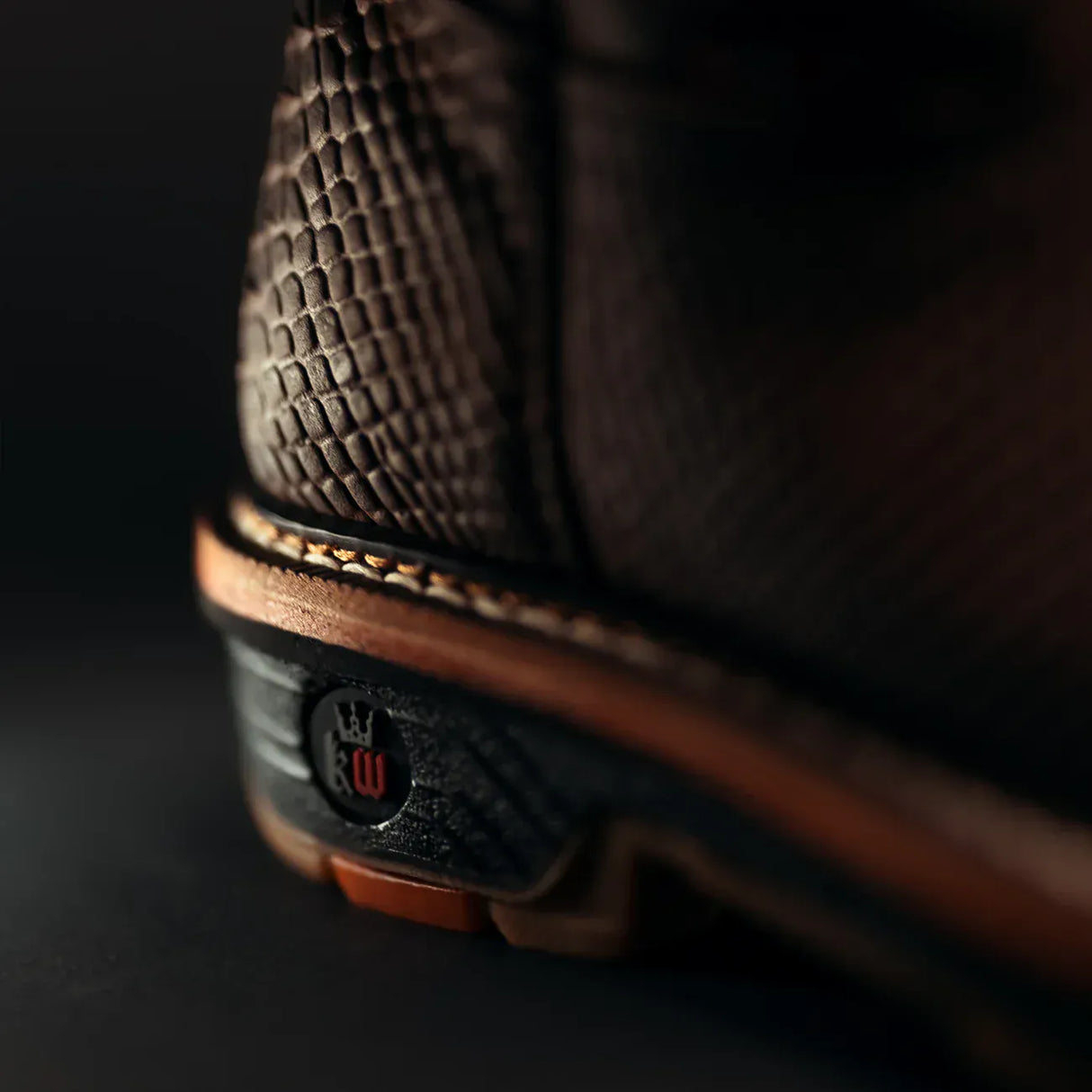 King Welt Boots Venom 11" Python Tribute Work Boot Square Steel Toe Brown Color - King Welt