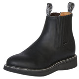 Establo Genuine Leather Mil Rayas Work Boots - Soft Toe (Black)