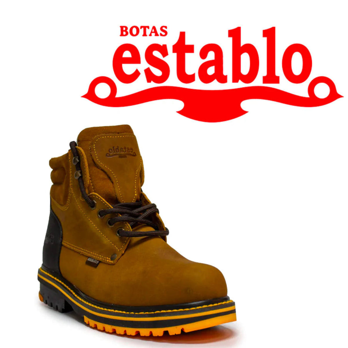 Establo Genuine Leather Track Sole Moc Toe Work Shoes - Soft Toe