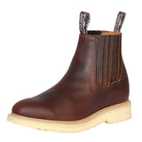 Establo Genuine Leather Ankle Work Boots - Soft Toe (Honey)