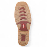 Establo Genuine Leather Pull-On Square Toe Work Boots - Double Density Outsole