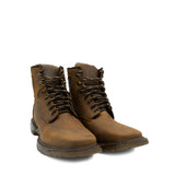 Cebu Hawk Lace-Up Square Toe Ankle Work Boots - Soft Toe (Tan)