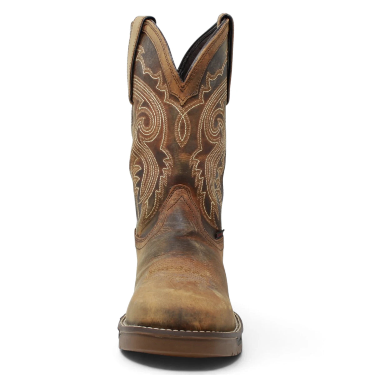Acero Men´s Genuine Leather Square Toe Work Boot - Tan - Front View