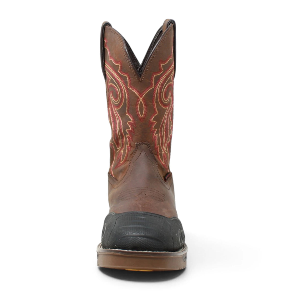 Acero Men´s Genuine Leather Square Toe Farmers Work Boot - Mid Brown - Front View