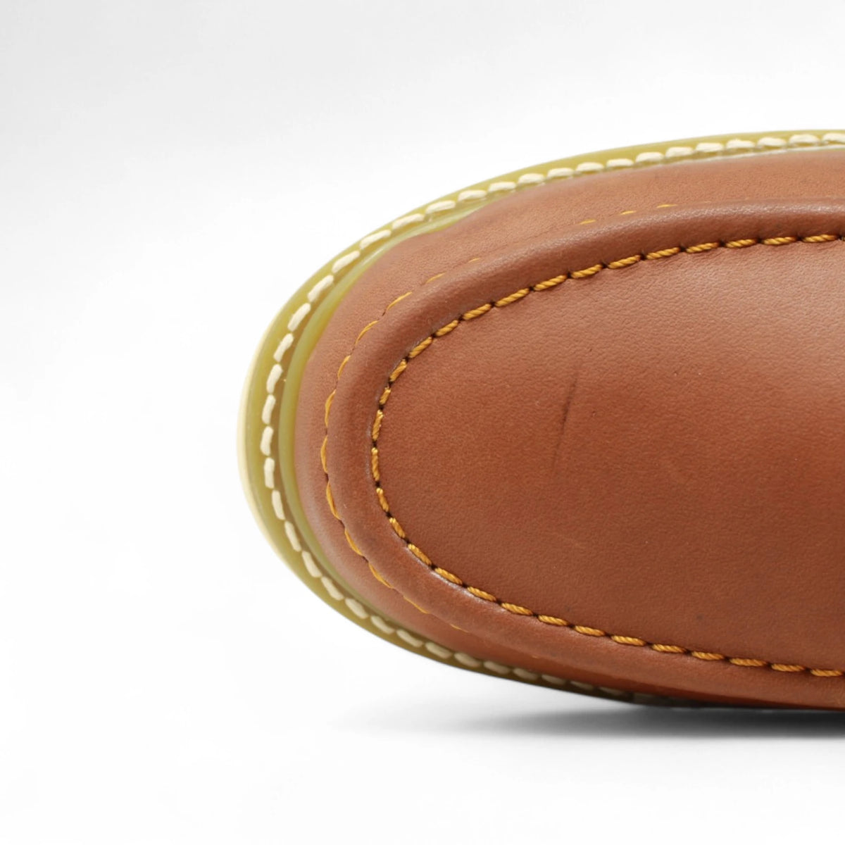 Acero Men´s Genuine Leather Moc Toe Borce Bordo Work Boot - Grasso Honey - Toe View