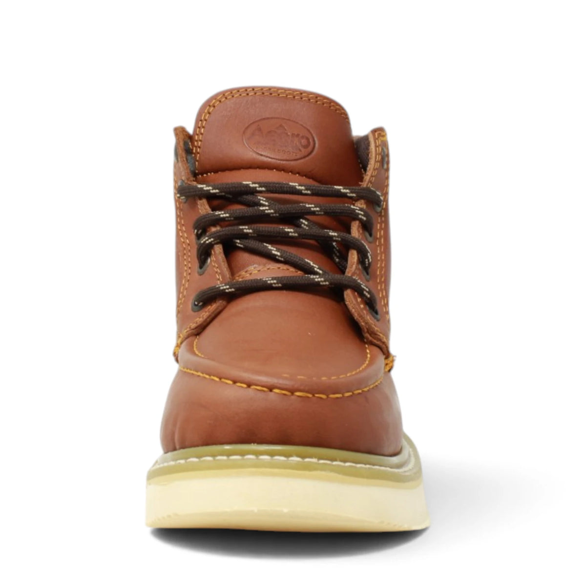 Acero Men´s Genuine Leather Moc Toe Borce Bordo Work Boot - Grasso Honey - Front View