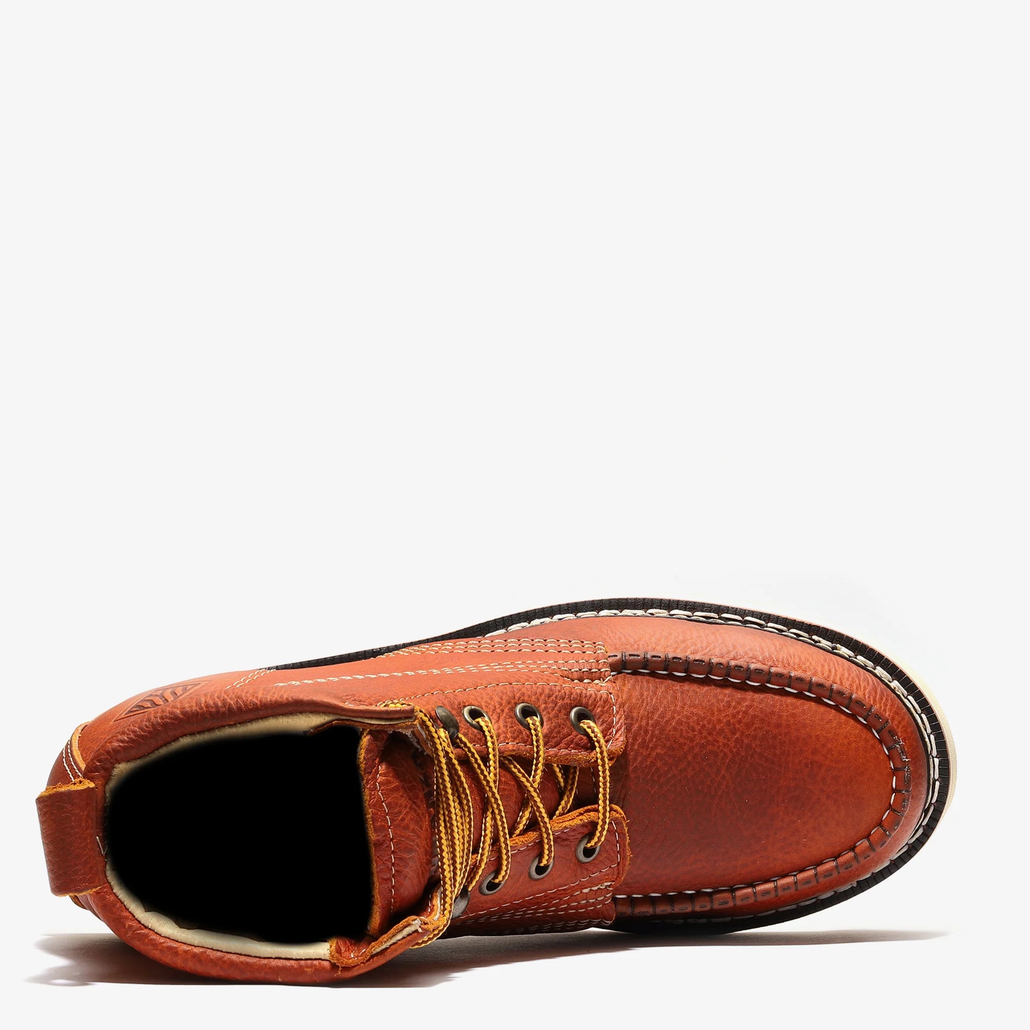 Bonanza Men´s Frontier Classic 6" Moc Toe Work Boots - Golden Brown - Top View