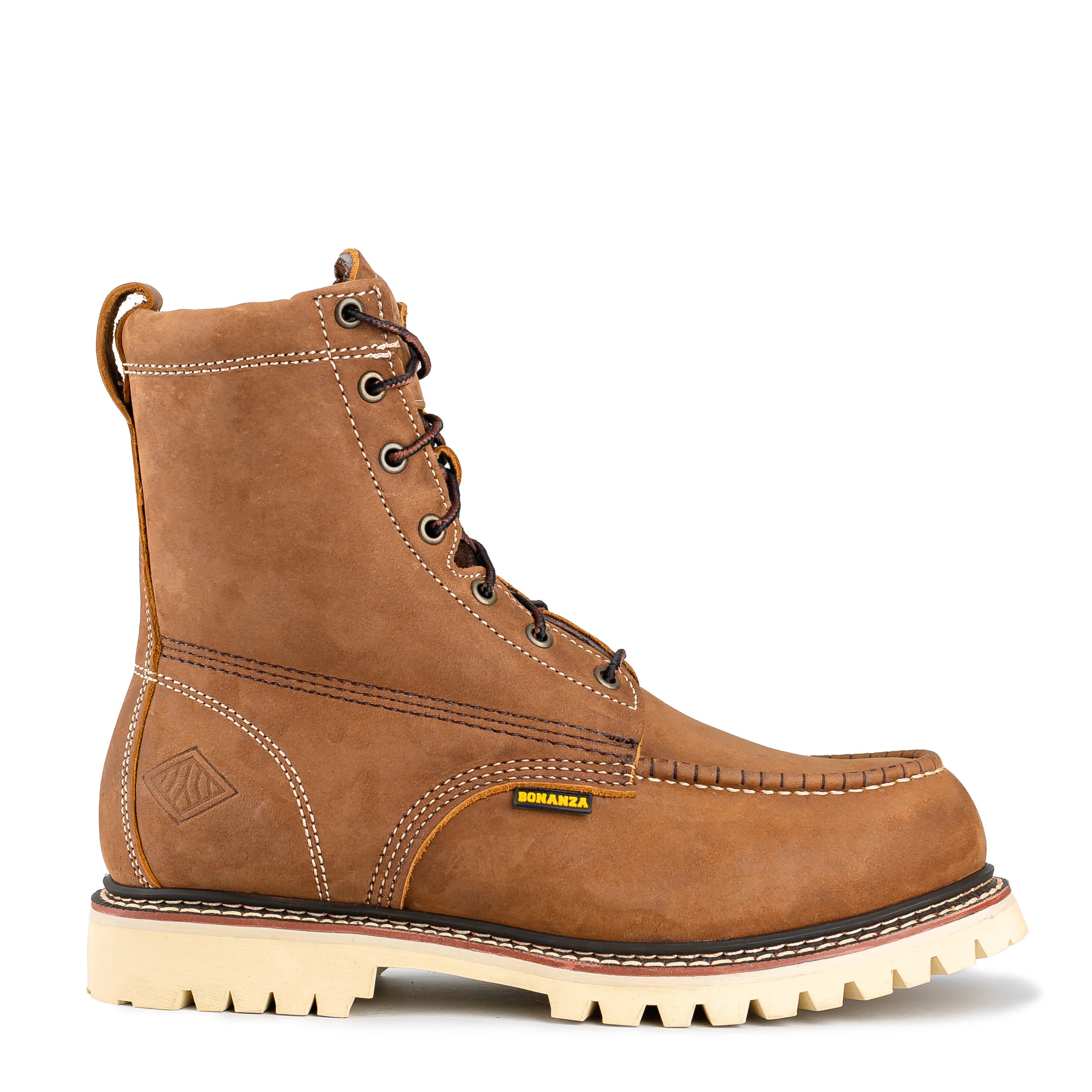 Bonanza Summit 8" Insulated Moc Toe Work Boots - Steel Toe