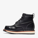 Botas de trabajo Bonanza Frontier Dual de 6" con puntera de acero, color negro