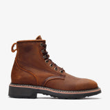 Zapato Bonanza Rancher Grit de 6" con punta cuadrada - Marrón intenso