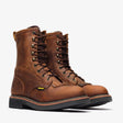 Crazy Brown Bonanza 8-inch lace-up leather work boots with classic rancher design