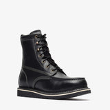 Bonanza 8-inch black moc toe work boots – rugged, reliable, and built for the toughest jobs