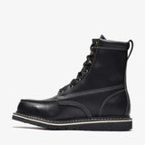 Bonanza 8-inch black moc toe work boots – rugged, reliable, and built for the toughest jobs