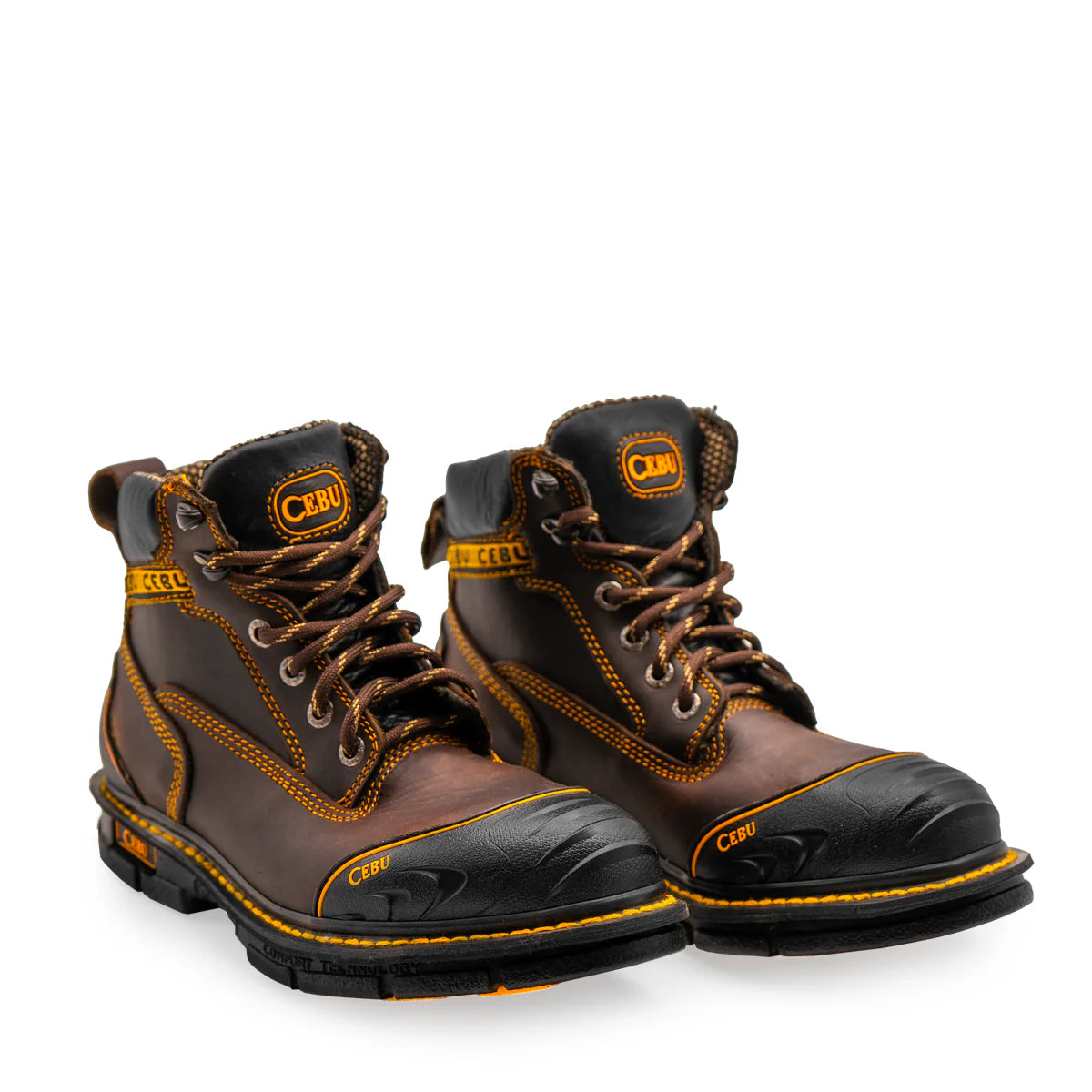 Botas de trabajo Cebu BorceShark con cordones de 15 cm y protector de goma - Puntera blanda 