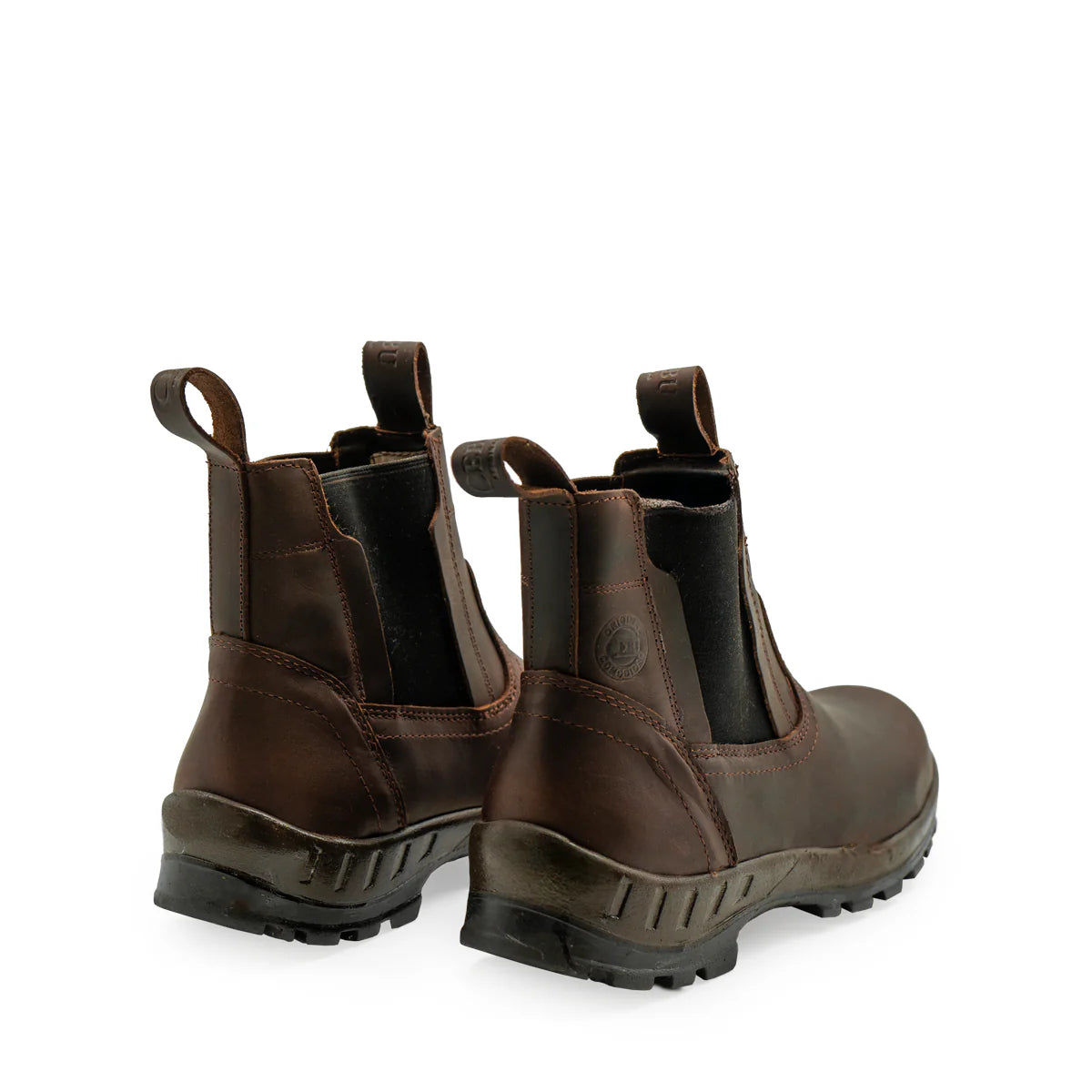 Cebu Men´s BT Flex Lightweight Steel Round Toe Ankle Work Boots - Brown - Pair Back View