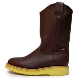 Establo Genuine Leather Mil Rayas Pull-On Work Boots - Soft Toe