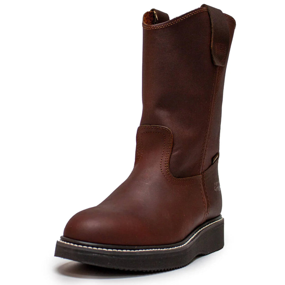 Establo Genuine Leather Mil Rayas Pull-On Work Boots - Soft Toe