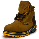 Establo Genuine Leather Track Sole Moc Toe Work Shoes - Soft Toe