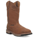 Dan Post Blayde Steel Toe Waterproof Leather Work Boots - Saddle Tan