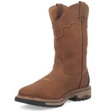 Dan Post Blayde Steel Toe Waterproof Leather Work Boots - Saddle Tan