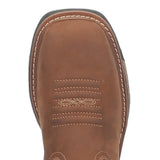 Dan Post Blayde Steel Toe Waterproof Leather Work Boots - Saddle Tan