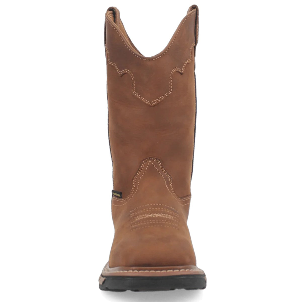 Dan Post Men´s Blayde Waterproof Leather Steel Toe Work Boots - Saddle Tan - Front View