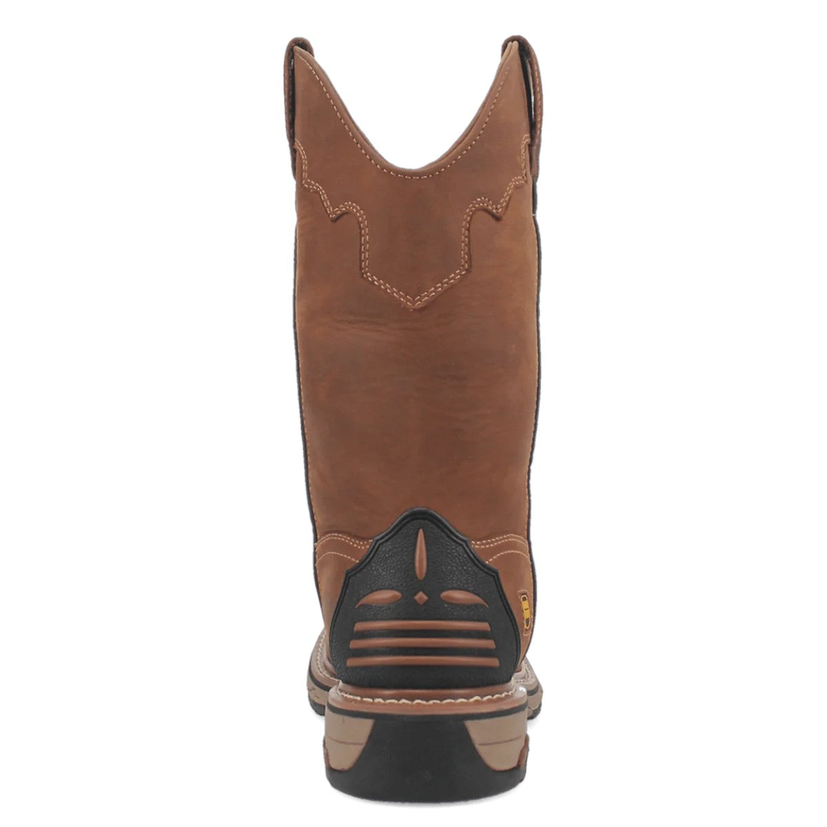 Dan Post Men´s Blayde Waterproof Leather Steel Toe Work Boots - Saddle Tan - Back View