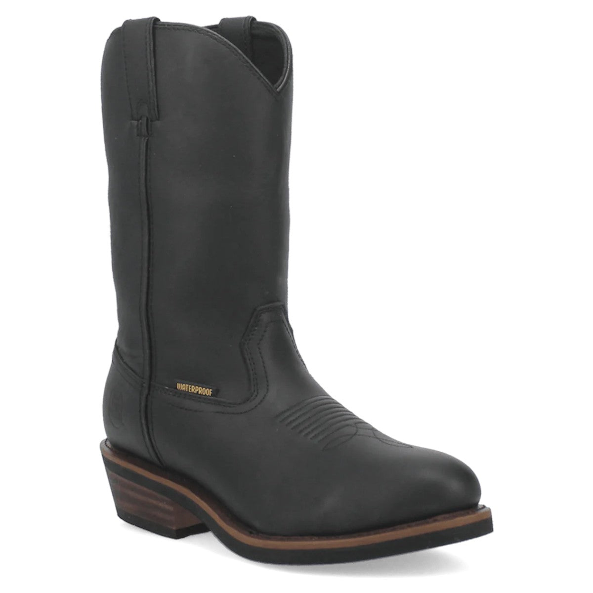 Botas de trabajo de cuero impermeables Dan Post Albuquerque - Negras